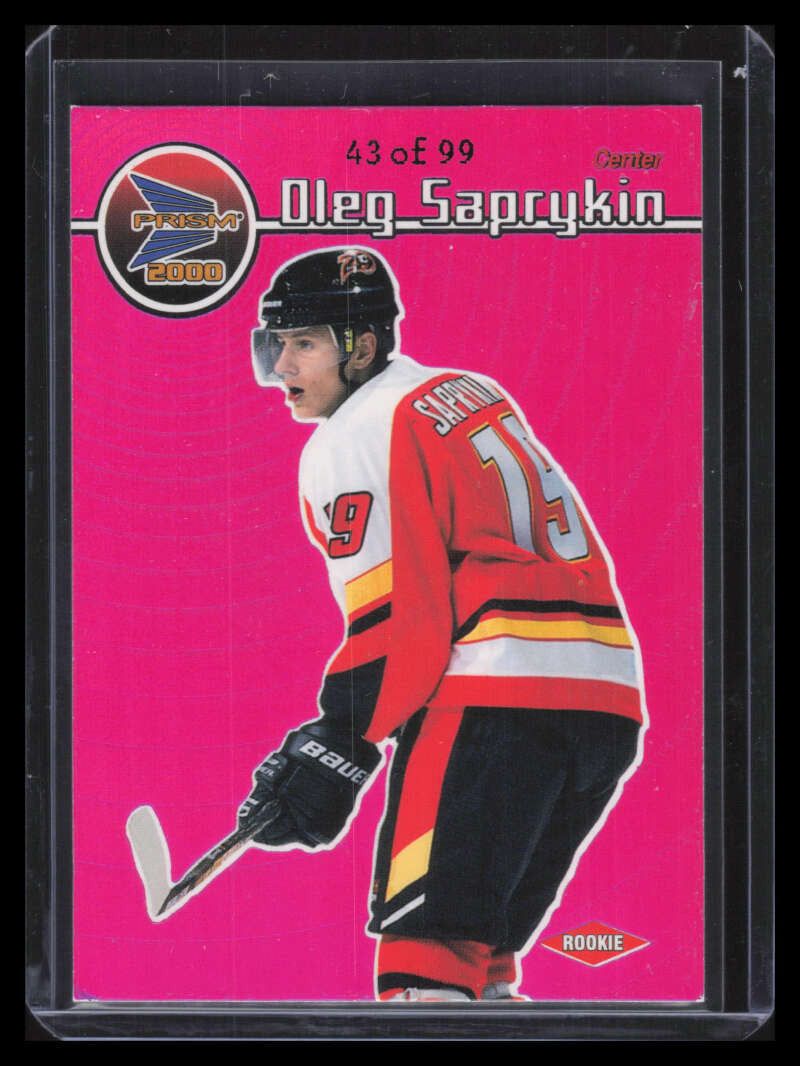 1999-00 Pacific Prism Holographic Purple 25 Oleg Saprykin Rookie 43/99