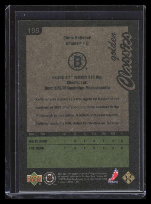 2002-03 Upper Deck MVP Golden Classics 195 Chris Kelleher 38/50