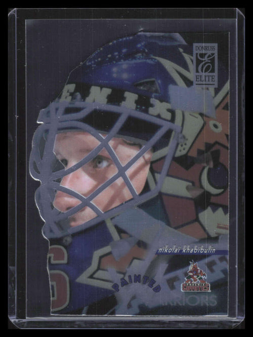 1996-97 Donruss Elite Painted Warriors 9 Nikolai Khabibulin 1159/2500
