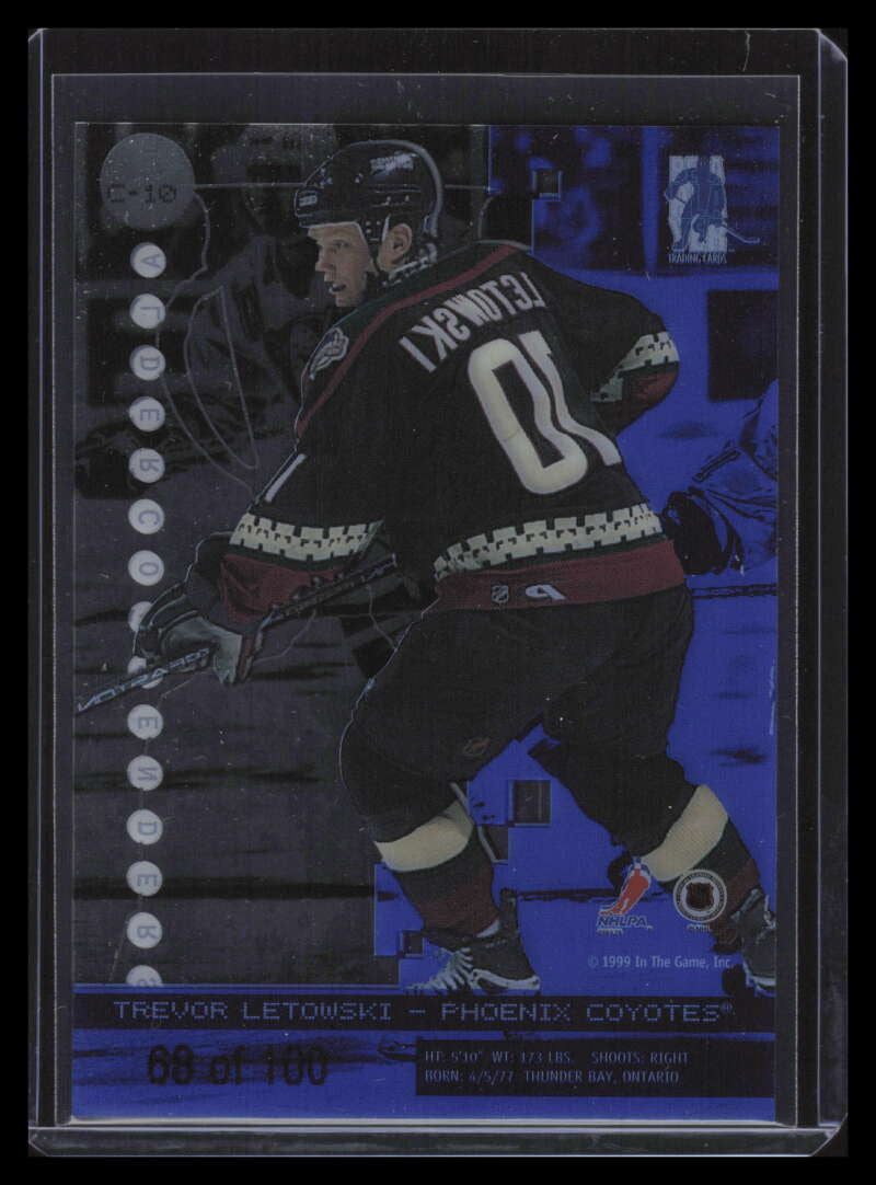 1999-00 BAP Millennium Calder Candidates Sapphire c10 Trevor Letowski 68/100