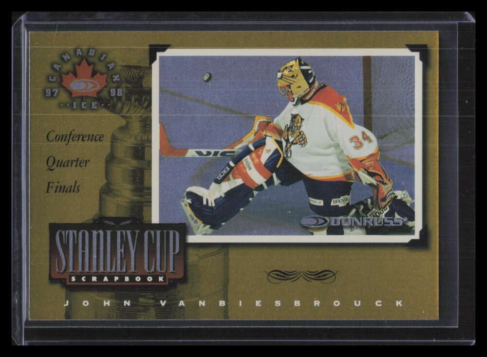 1997-98 Donruss Canadian Ice Stanley Cup Scrapbook John Vanbiesbrouck 1041/2000