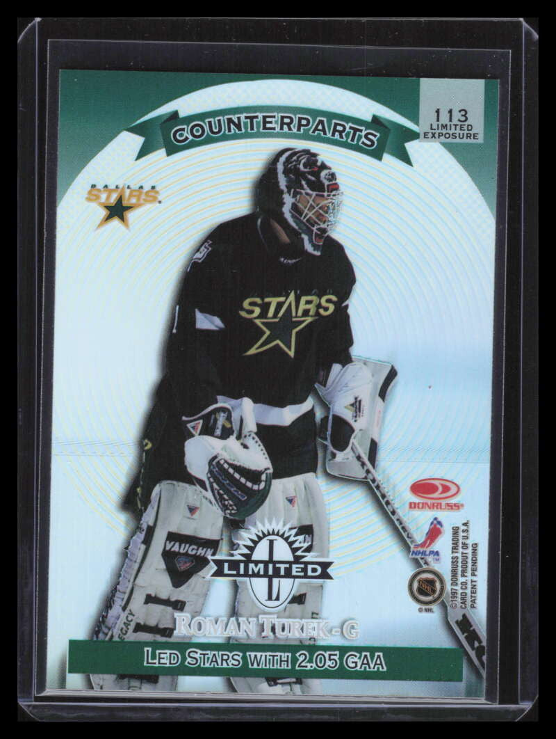 1997-98 Donruss Limited Exposure 113 Turek John Vanbiesbrouck C Counterparts