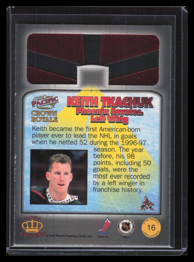 1997-98 Crown Royale Lamplighters Cel-Fusion Die-Cuts 16 Keith Tkachuk