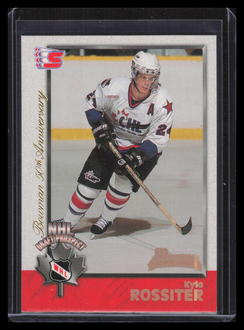 1998 Bowman CHL Golden Anniversary 157 Kyle Rossiter Rookie 12/50