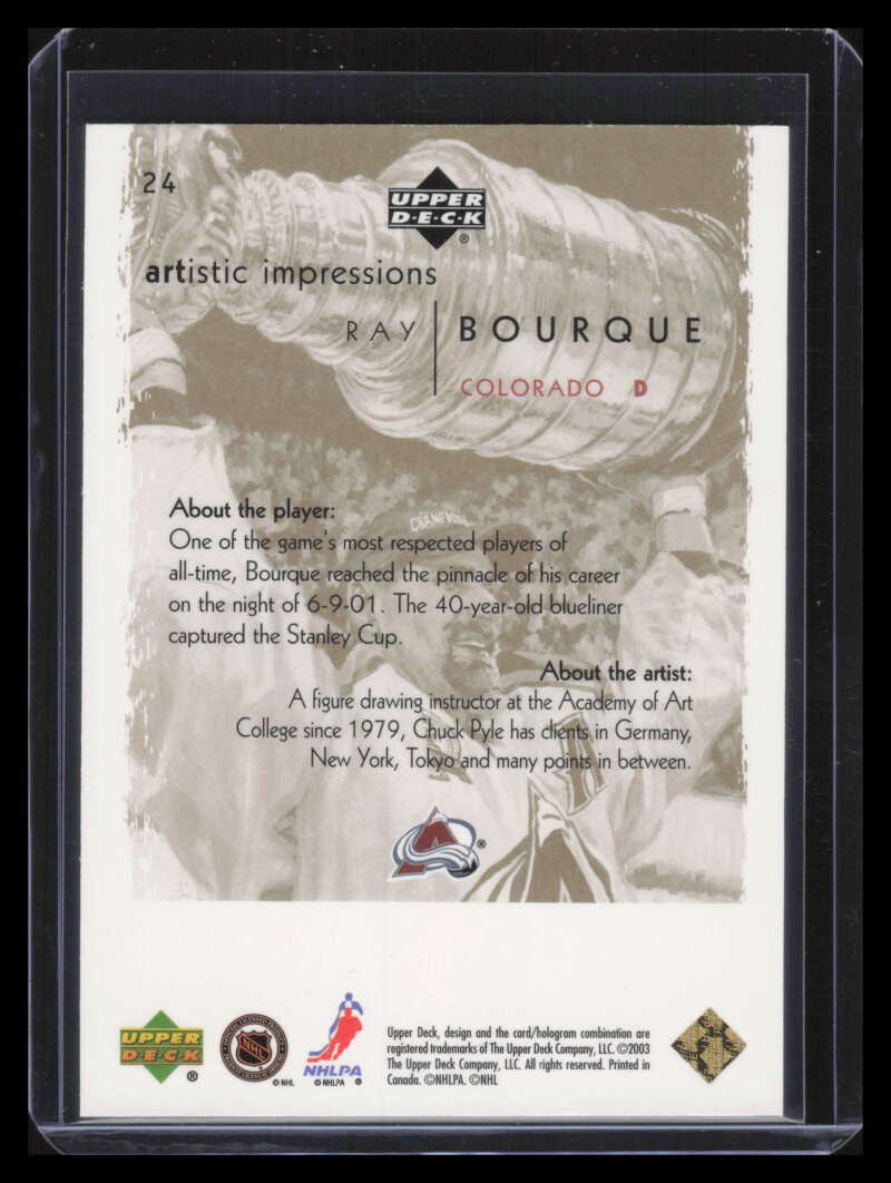 2002-03 UD Artistic Impressions Gold 24 Ray Bourque 43/199