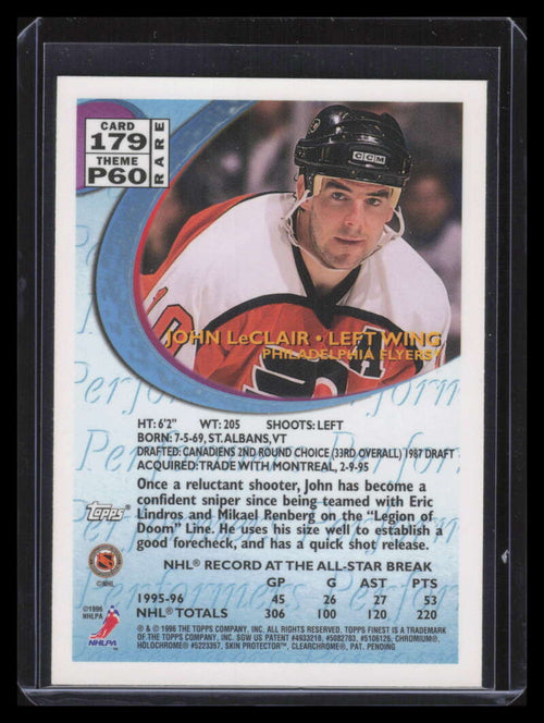 1995-96 Finest 179 John LeClair G Gold Rare