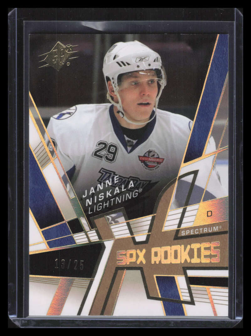2008-09 SPx Spectrum 107 Janne Niskala Rookie 13/25