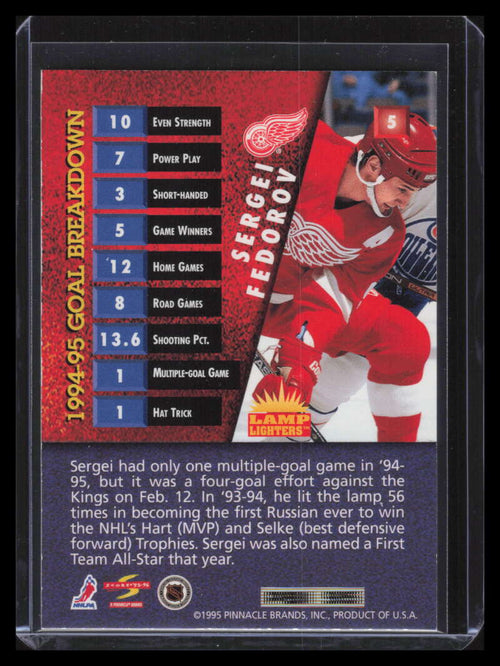 1995-96 Score Lamplighters 5 Sergei Fedorov