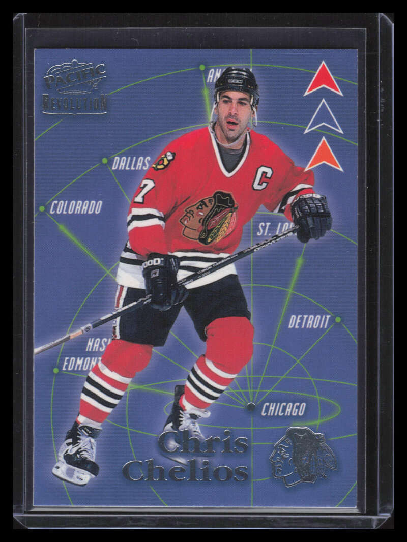 1998-99 Revolution Three Pronged Attack Parallel 3 Chris Chelios 73/99