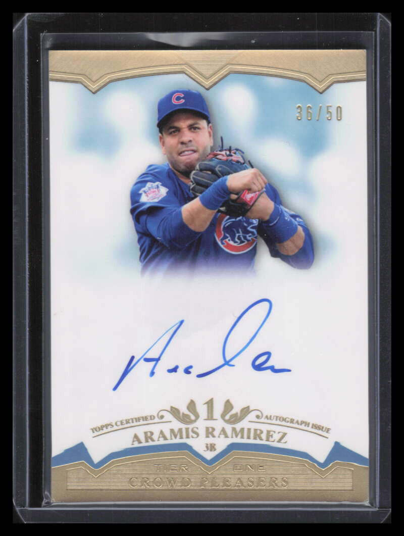 DELETE 123701 2011 Topps Tier One Crowd Pleaser Autographs AR Aramis Ramirez Auto 36/50