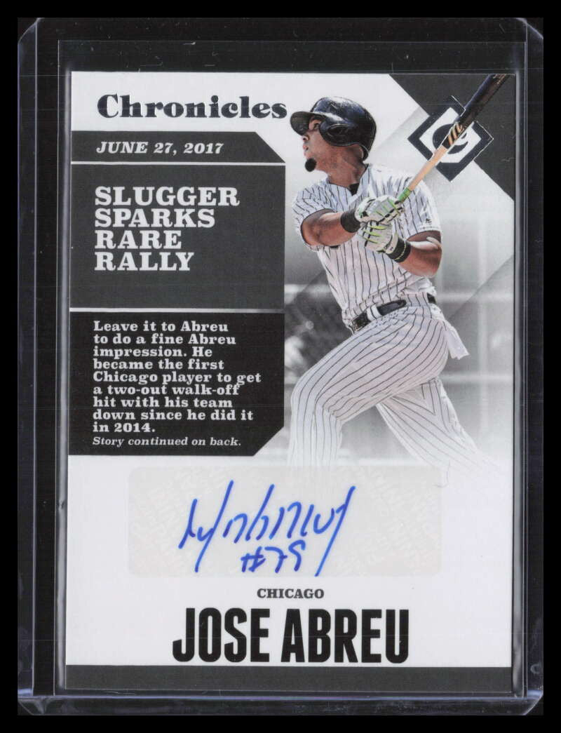 2017 Panini Chronicles Autographs 26 Jose Abreu Auto
