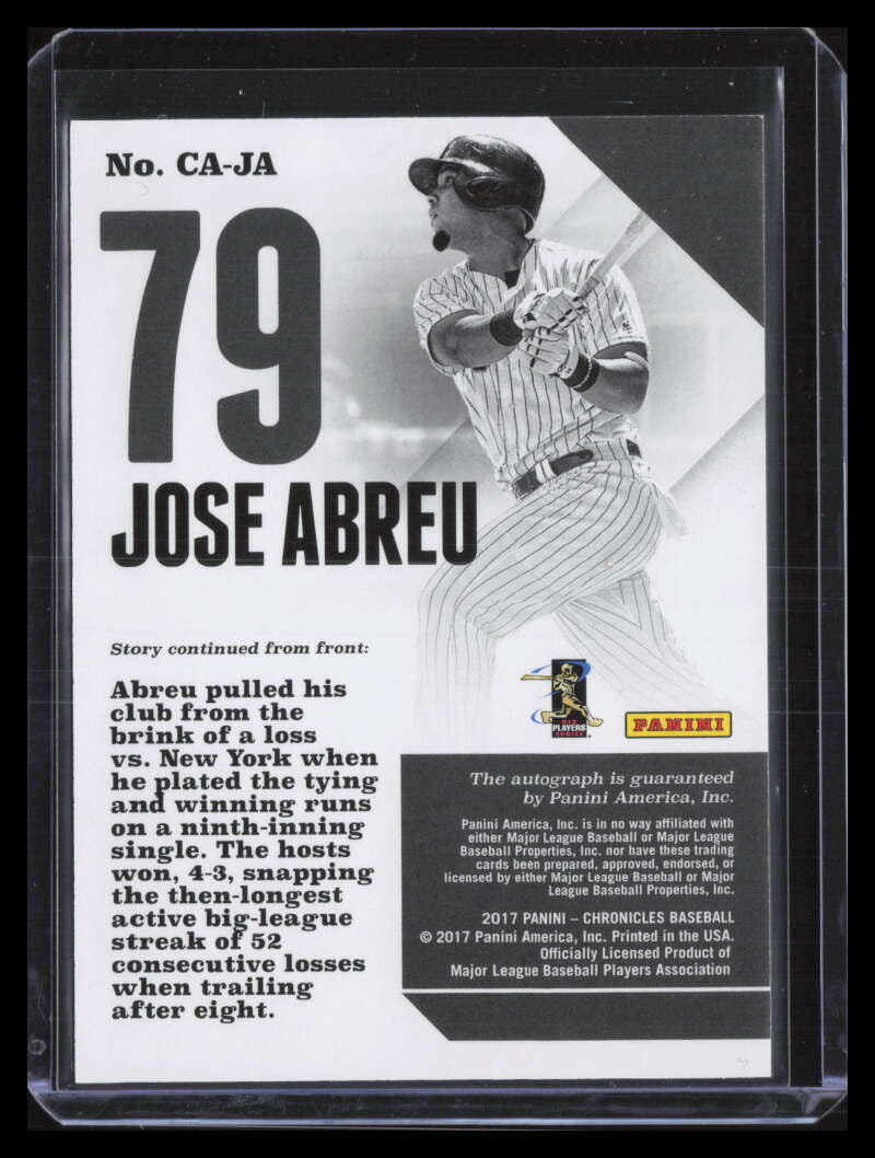 2017 Panini Chronicles Autographs 26 Jose Abreu Auto