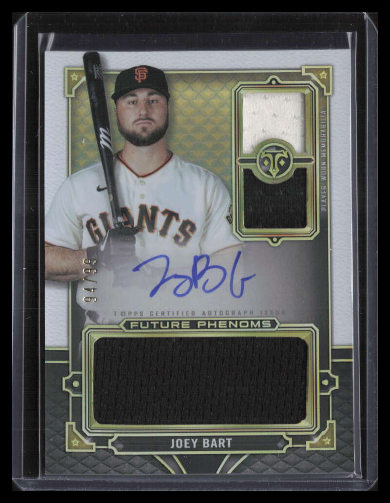 DELETE 123766 2021 Topps Triple Threads RFPARJB Joey Bart Rookie Jersey Auto 94/99