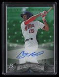 2014 Bowman Platinum Autographs Green Refractor Byron Buxton Rookie Auto 6/399