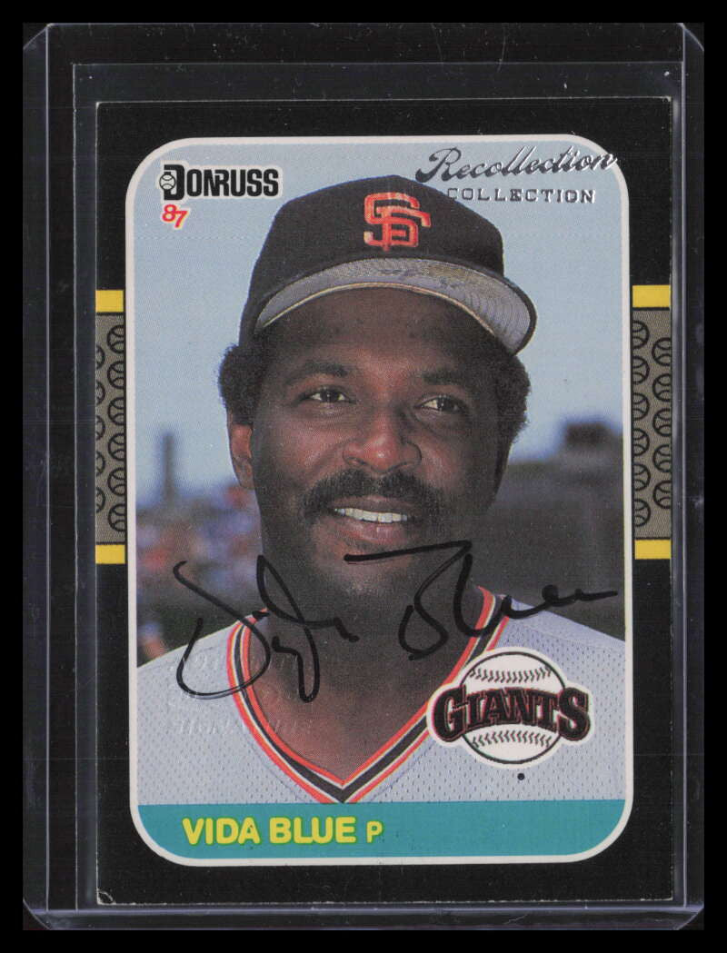 2004 Donruss Timelines Recollection Autographs 135 Vida Blue 87 Auto 24/28