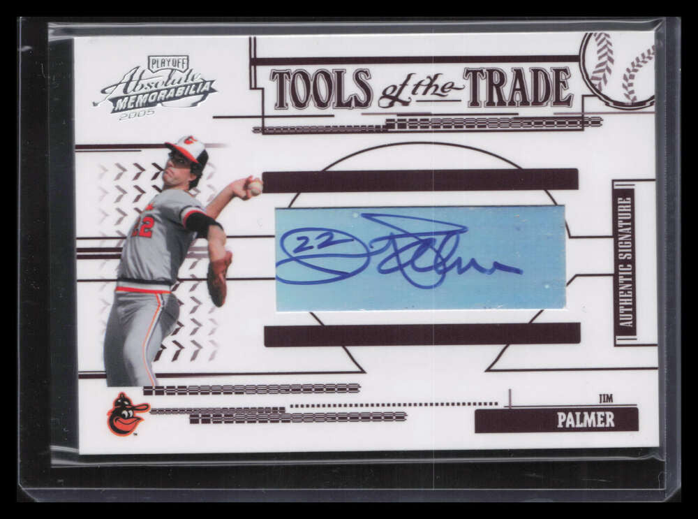 2005 Absolute Memorabilia Tools of the Trade Autograph Red Jim Palmer Auto 18/25
