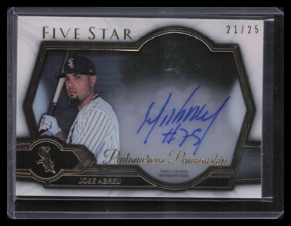 2021 Topps Five Star Pentamerous Penmanship Autographs Jose Abreu Auto 21/25