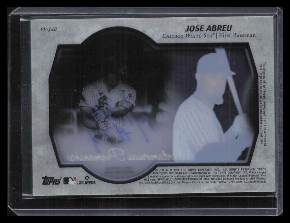2021 Topps Five Star Pentamerous Penmanship Autographs Jose Abreu Auto 21/25