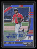 2020 Panini Prizm Draft Autographs Prizms Blue 28 Austin Wells Rookie Auto 12/60