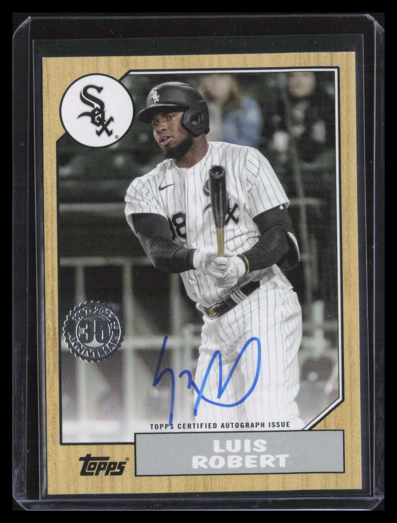 DELETE 123897 2022 Topps '87 Topps Autographs 87BALR Luis Robert Auto