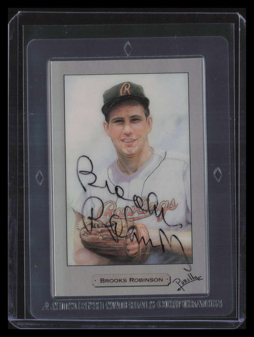 1992 PM Mitsubishi 2 Brooks Robinson Auto 278/10000 Gram Platinum Precious Metal