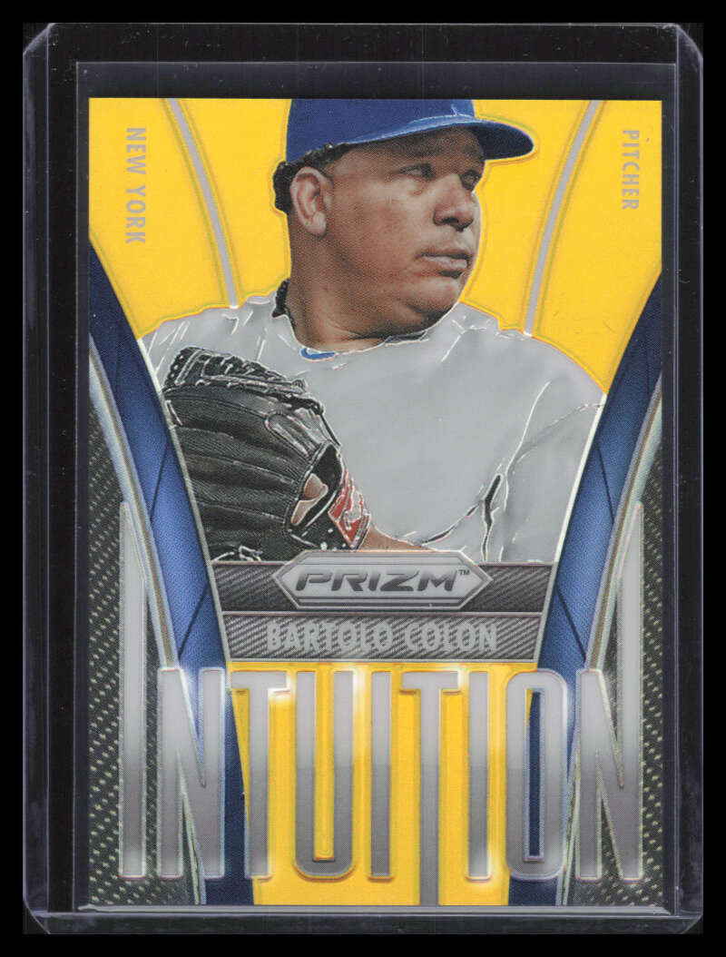2014 Panini Prizm Intuition Prizms Gold Refractor 15 Bartolo Colon 3/10