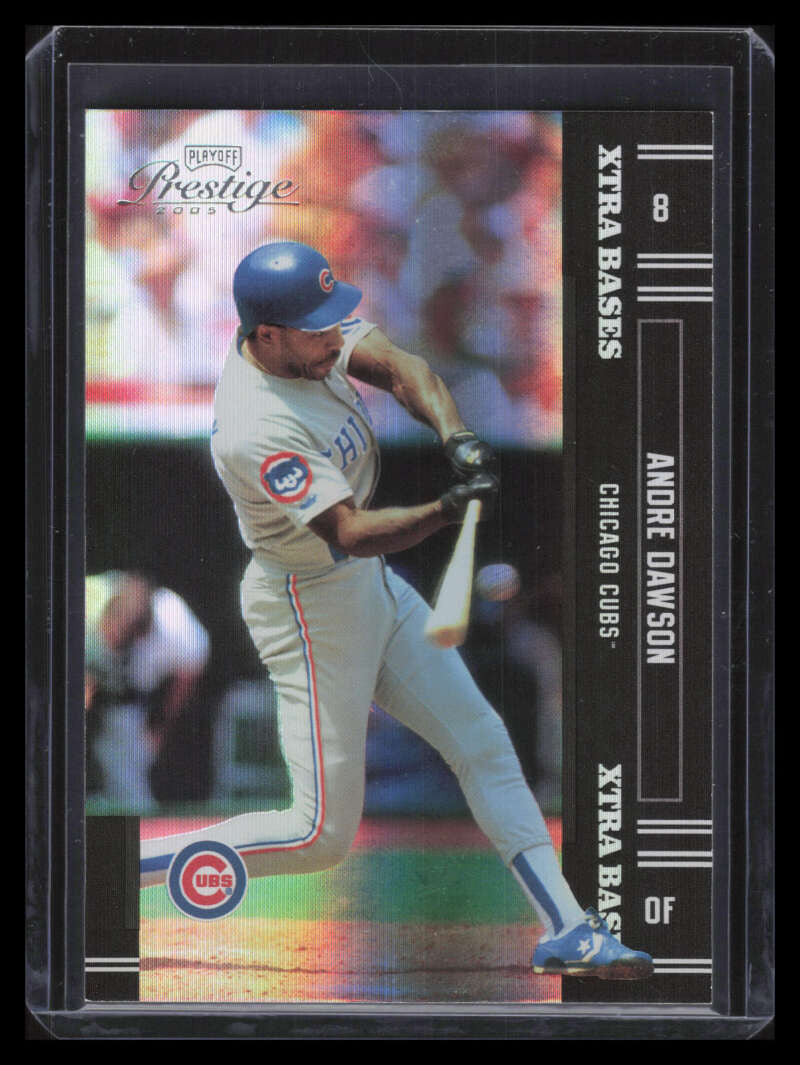 2005 Playoff Prestige Xtra Bases Black 198 Andre Dawson 4/25