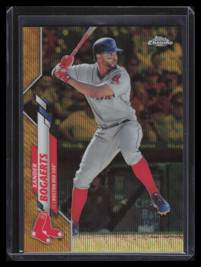 2020 Topps Chrome Gold Wave Refractor 137 Xander Bogaerts 22/50