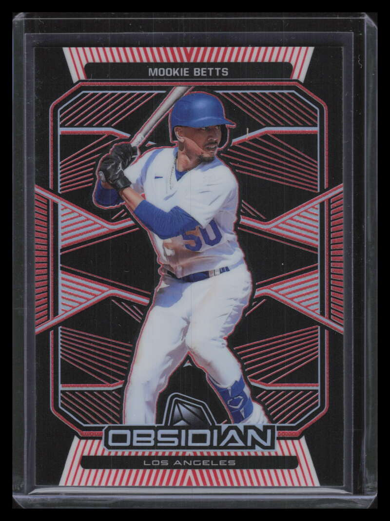 2020 Panini Obsidian Electric Etch Red 48 Mookie Betts 25/25