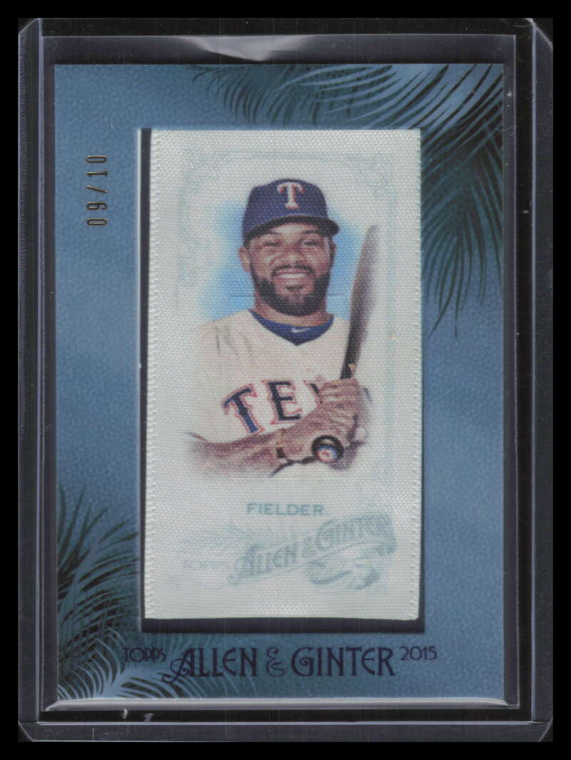 2015 Topps Allen &amp; Ginter Mini Framed Silk 4 Prince Fielder 9/10