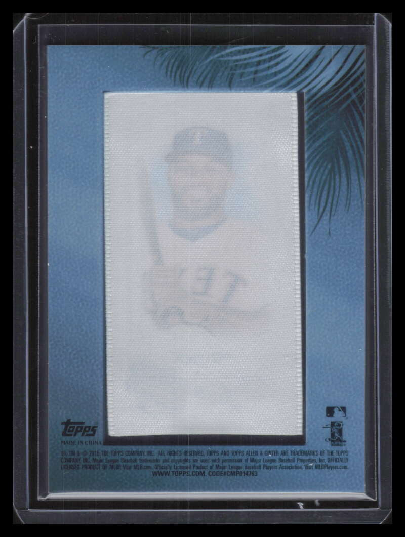 2015 Topps Allen &amp; Ginter Mini Framed Silk 4 Prince Fielder 9/10