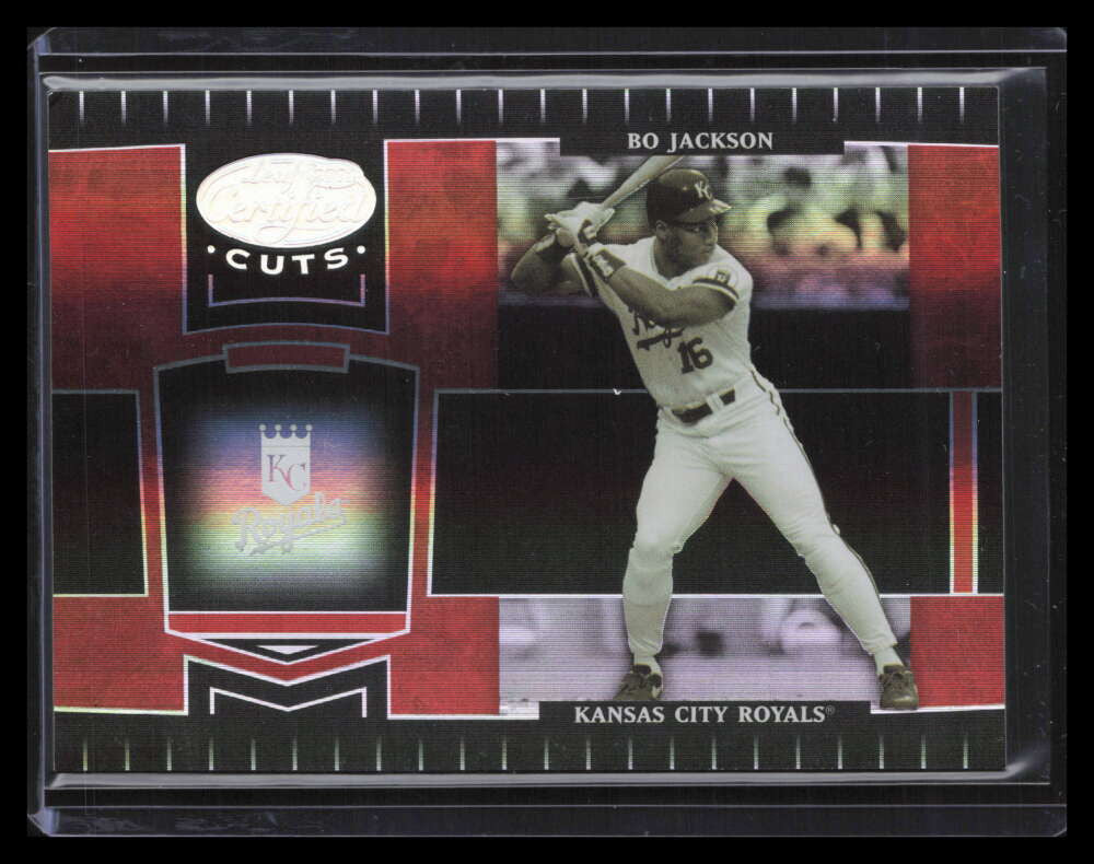 2004 Leaf Certified Cuts Marble Red 232 Bo Jackson LEG 37/100 Legend
