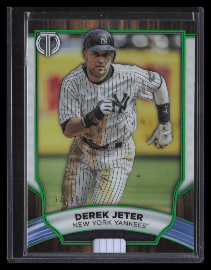 2022 Topps Tribute Green 15 Derek Jeter 74/99