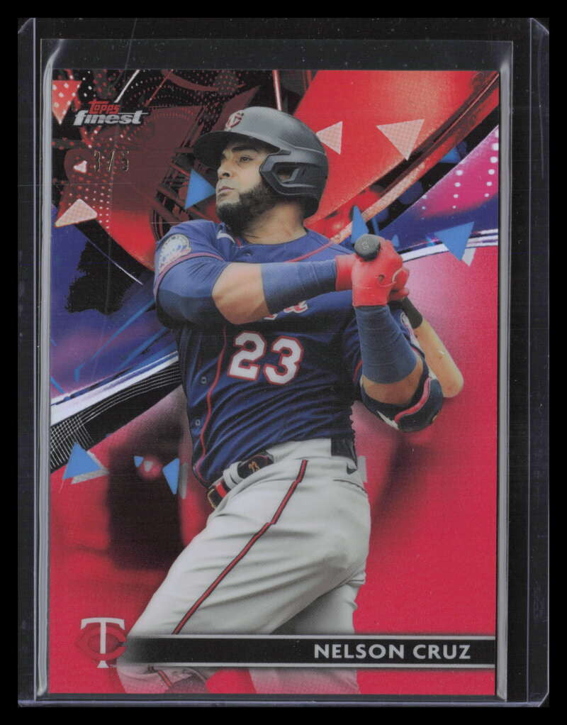 2021 Finest Red Refractor 117 Nelson Cruz 3/5