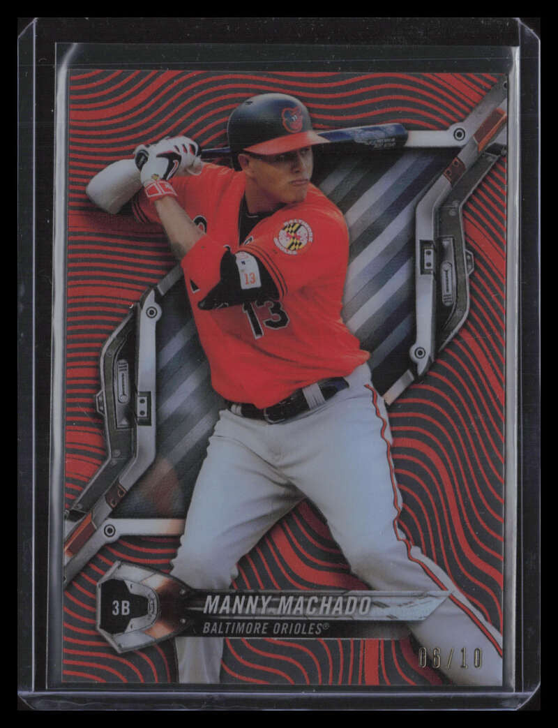 2018 Topps High Tek Red HTMMA Manny Machado 6/10