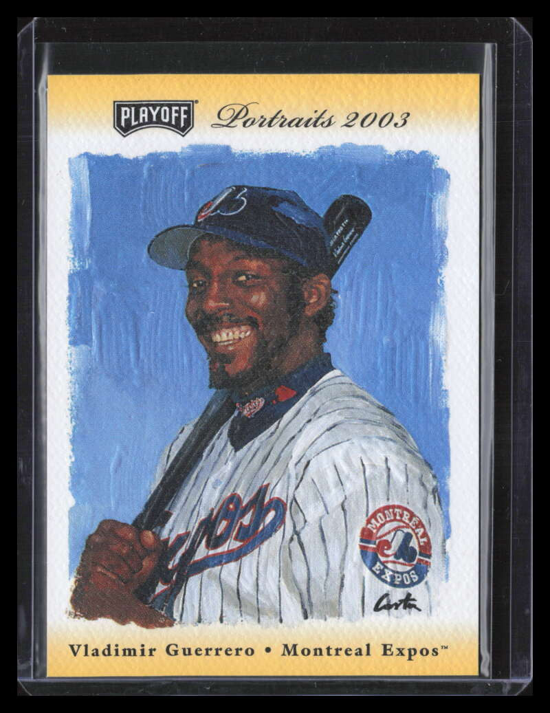 DELETE 124157 2003 Playoff Portraits Gold 1 Vladimir Guerrero 10/10