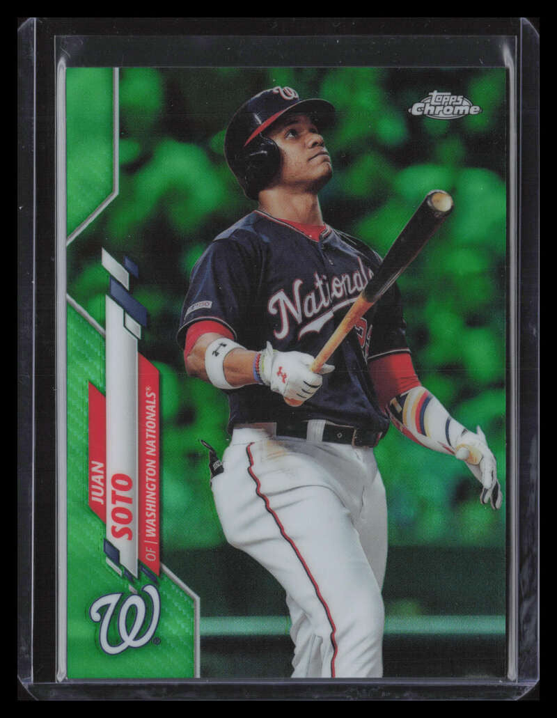2020 Topps Chrome Green Refractor 12 Juan Soto 76/99