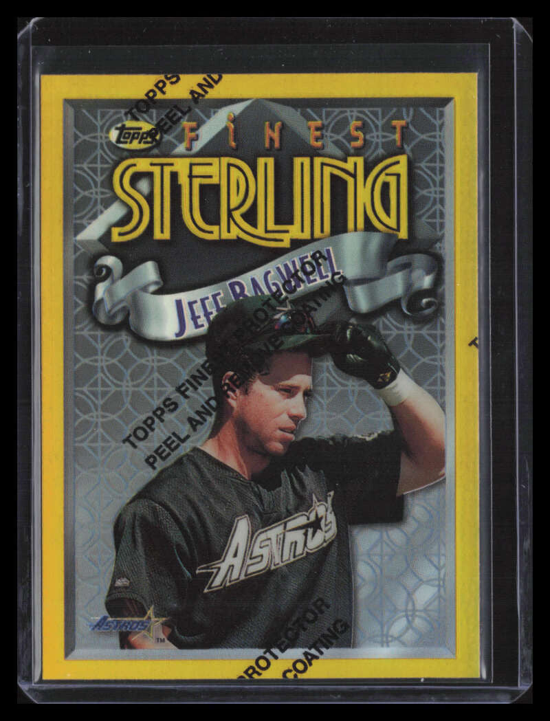 SOLD 124206 1996 Finest Refractor 42 Jeff Bagwell Gold Rare (b)