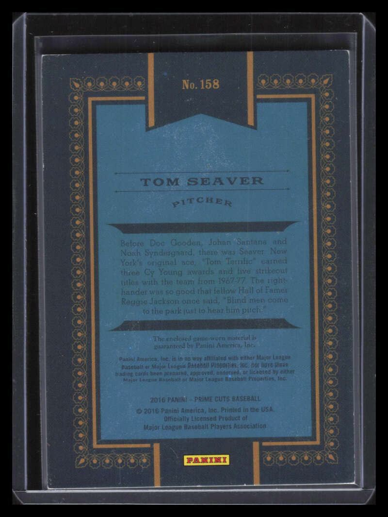 2016 Prime Cuts 158 Tom Seaver Jersey 54/99