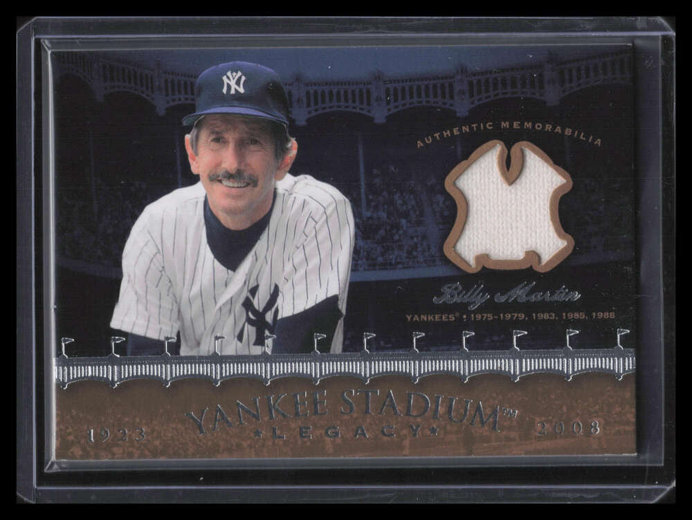 2008 Upper Deck Yankee Stadium Legacy Collection Memorabilia Billy Martin Jersey