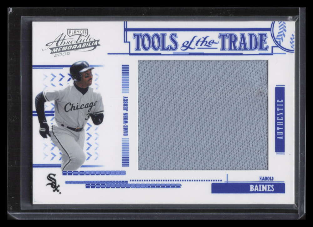 2005 Absolute Tools of the Trade Swatch 124 Harold Baines Jumbo Jersey 15/140