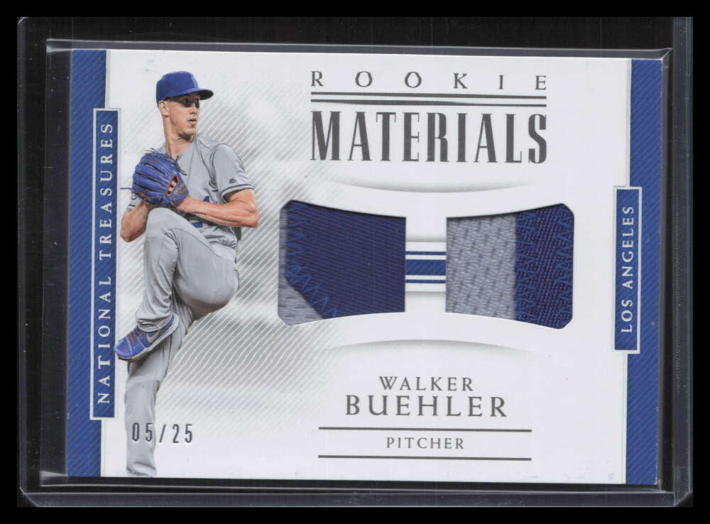 DELETE 124330 2018 National Treasures Materials Holo Silver Walker Buehler RC Dual Patch 5/25