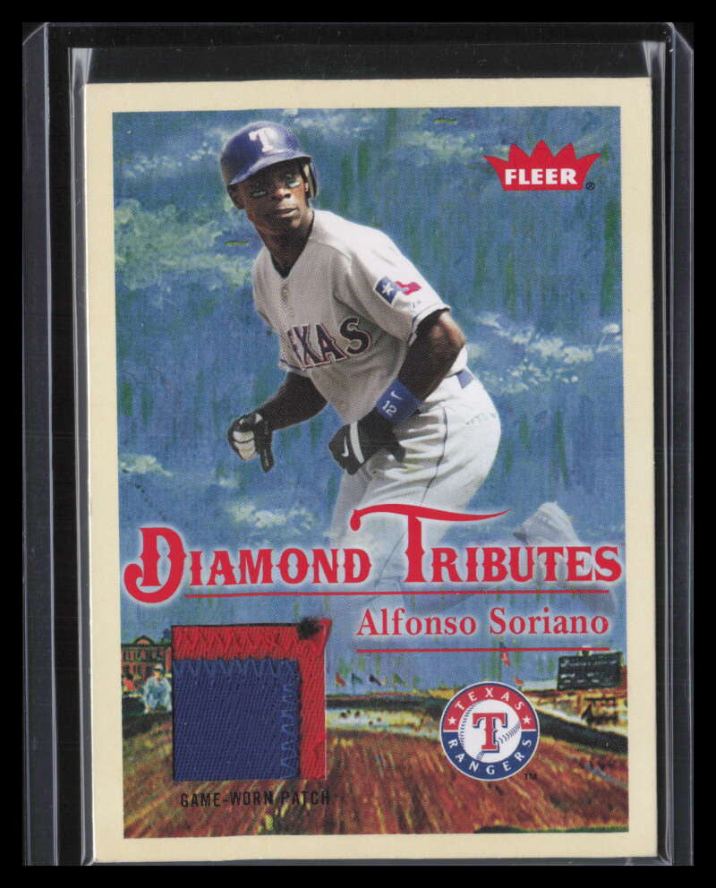 2005 Fleer Tradition Diamond Tributes ASMT Soriano Teixeira Dual Patch 1/25