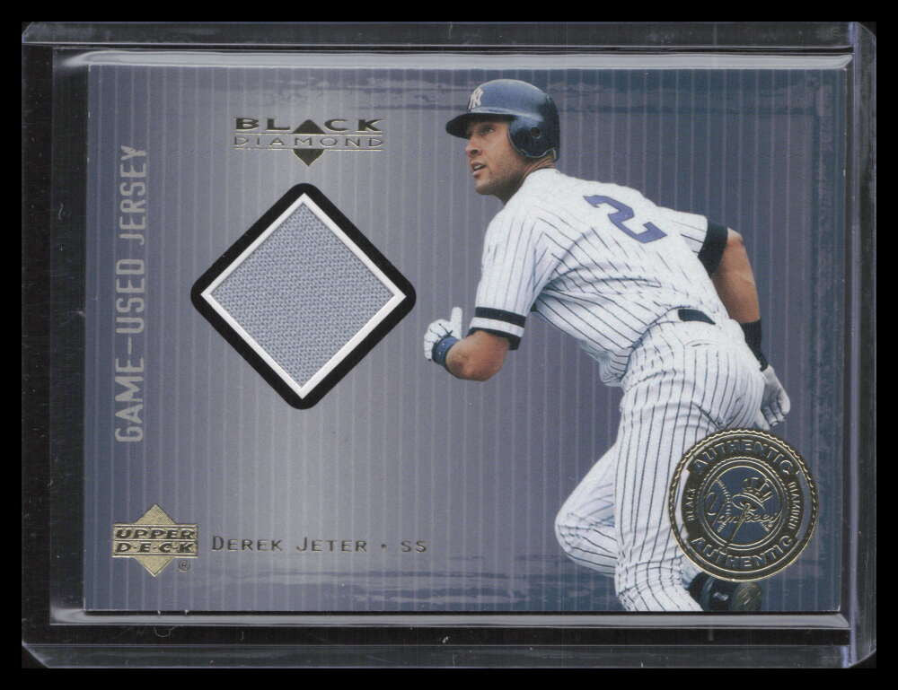 2000 Black Diamond Rookie Authentic Pinstripes APJ Derek Jeter Jersey /1000