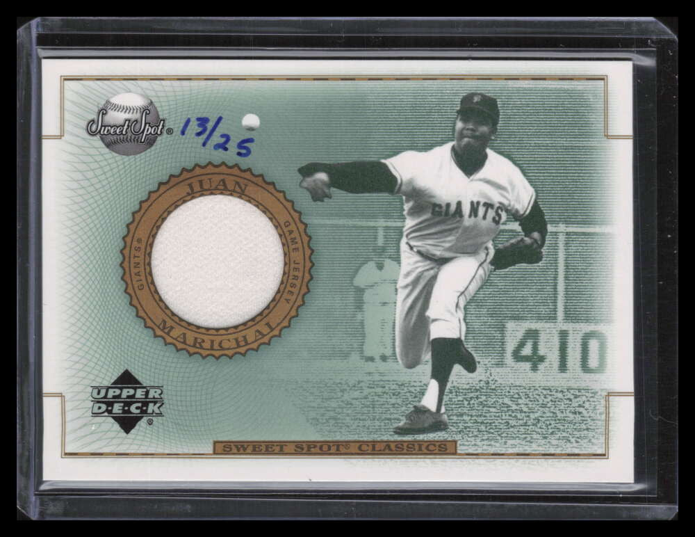 2002 Sweet Spot Classics Game Jersey Gold JJMA Juan Marichal Jersey 13/25