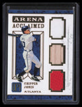 SOLD 124367 2016 Panini Pantheon Arena Acclaimed Gold Chipper Jones Triple Bat Jersey 2/25