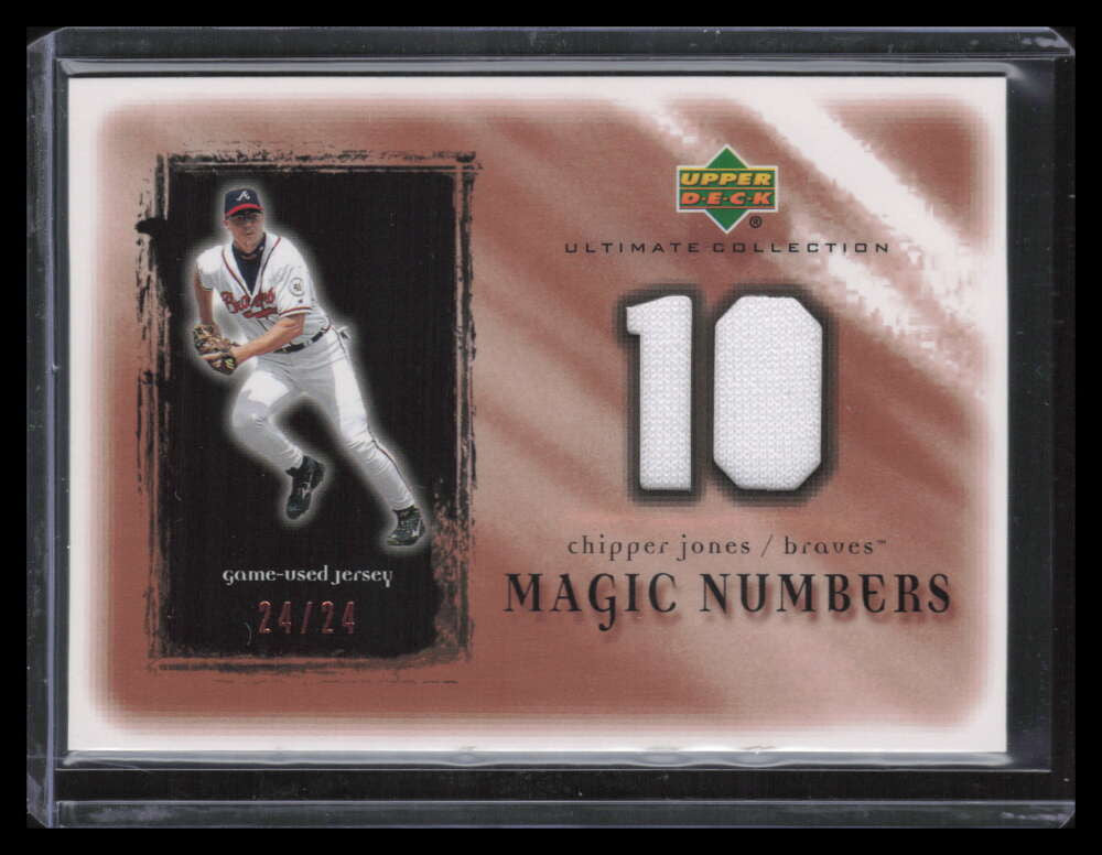 DELETE 124378 2001 Ultimate Collection Magic Numbers Game Copper Chipper Jones Jersey 24/24