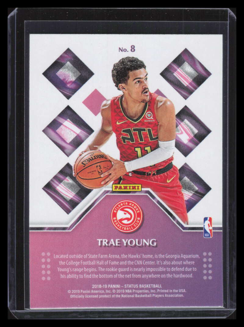 DELETE 124432 2018-19 Panini Status Rookie Credentials Green 8 Trae Young Rookie