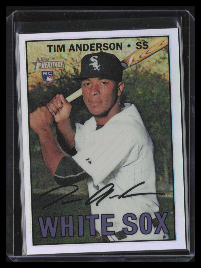 DELETE 124451 2016 Topps Heritage Chrome Refractor thc674 Tim Anderson Rookie 361/567