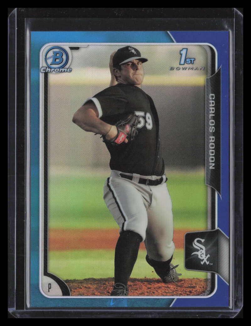 2015 Bowman Chrome Prospects Blue Refractor bcp150 Carlos Rodon Rookie 128/150
